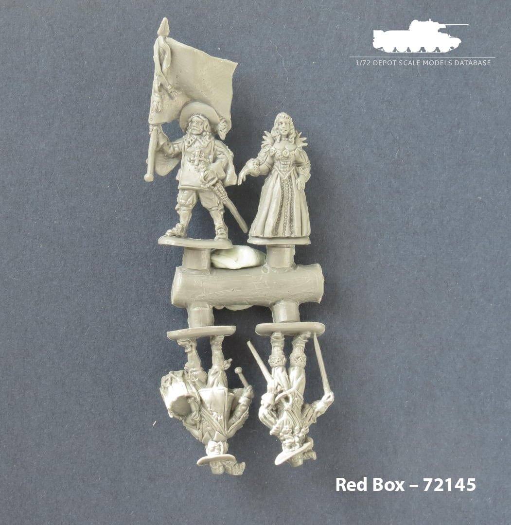 44 figures 14 poses 1/72 RedBox 72145 Musketeers of the King of France 