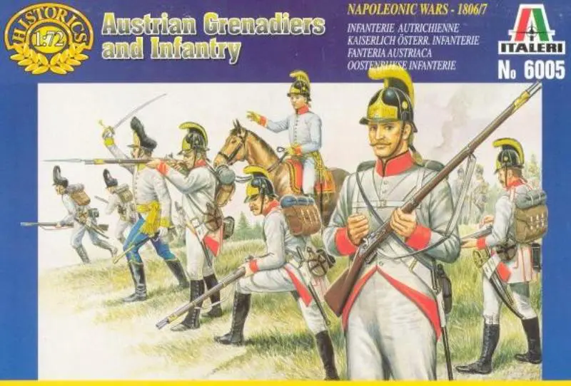 Italeri 6005 1/72 guerres napoléoniennes Modèle Kit Austrian Infantry soldats figurines 