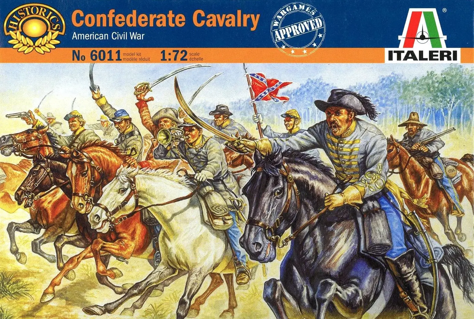 Italeri 1/72 Confederate cavalerie guerre civile américaine # 6011 