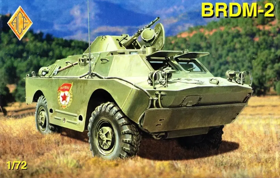 Late S-Model 1/72 Soviet BRDM-2 Armoured Scout Car Finished Product #RP1024 