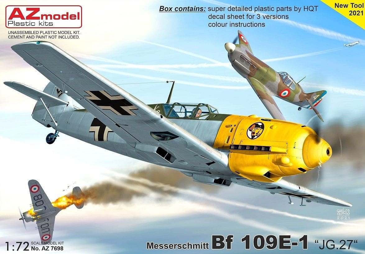 Easy Model 1/72 Germany BF109E TROP 1/JG27 Marseille #37279 