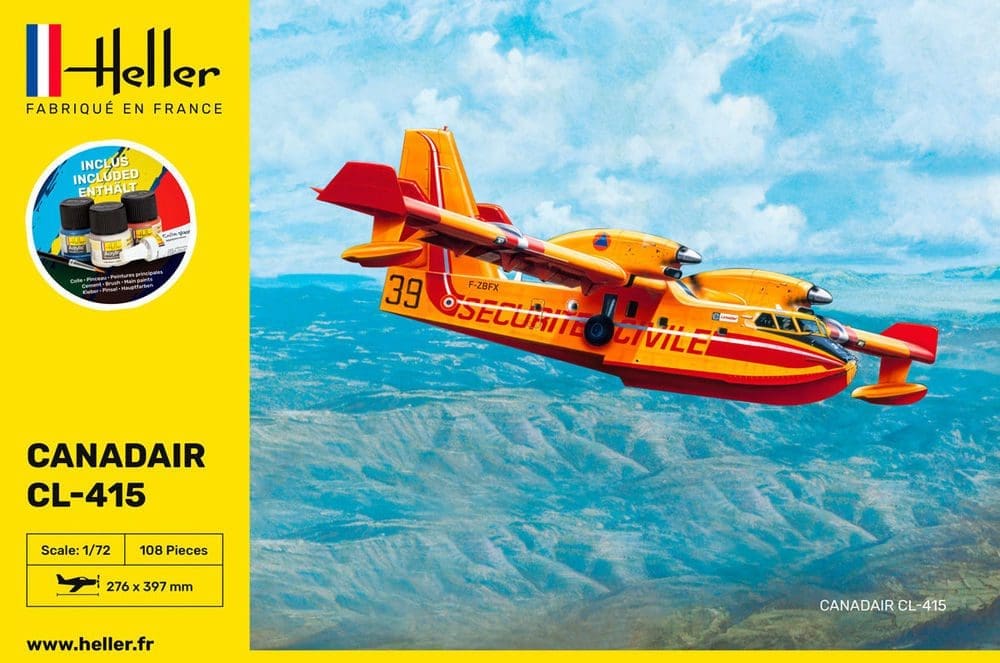 Heller - 56370 - CANADAIR CL-415 (Starter Kit) - 1/72 Scale Model