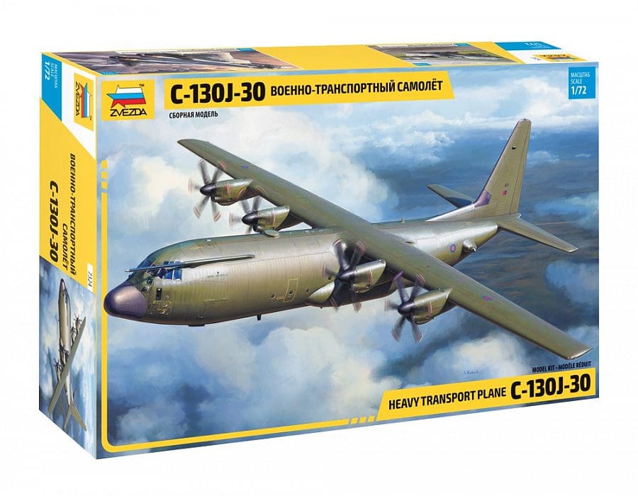 Zvezda 7321 American Heavy Plane C-130h Scale 1/72 for sale online 