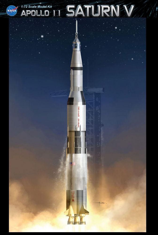 Dragon Models 1:7 Apollo 11 Saturn V Spacecraft Building Kit 11017 for sale online 