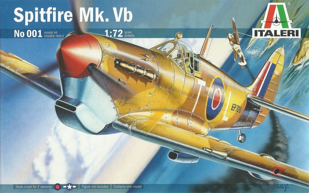 Spitfire Mk.VB Fighter 1:72 Plastic Model Kit ITALERI 