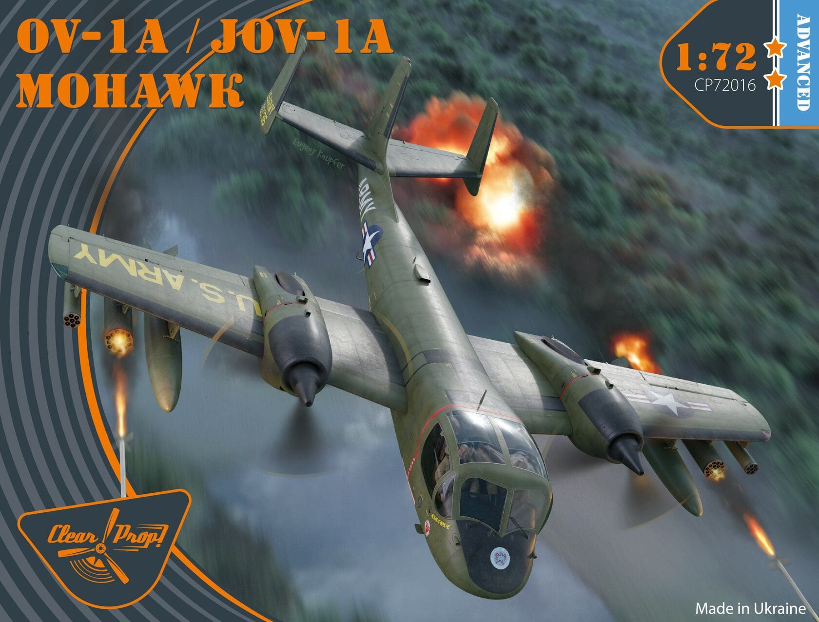 HASEGAWA #C004 1/72 Cold War Recon : Grumman OV-1A Mohawk {UA Army 