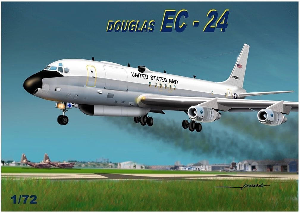 Mach 2 Models 1/72 DOUGLAS EC-24 U.S Navy Electronic Warfare Aircraft 