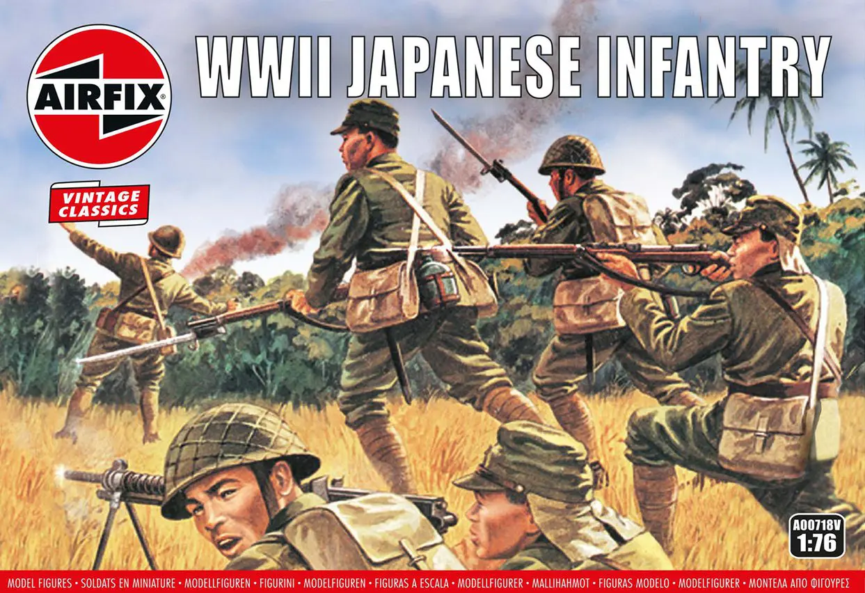 1/72 Airfix Japanese Infantry WWII MIB French Print Release 