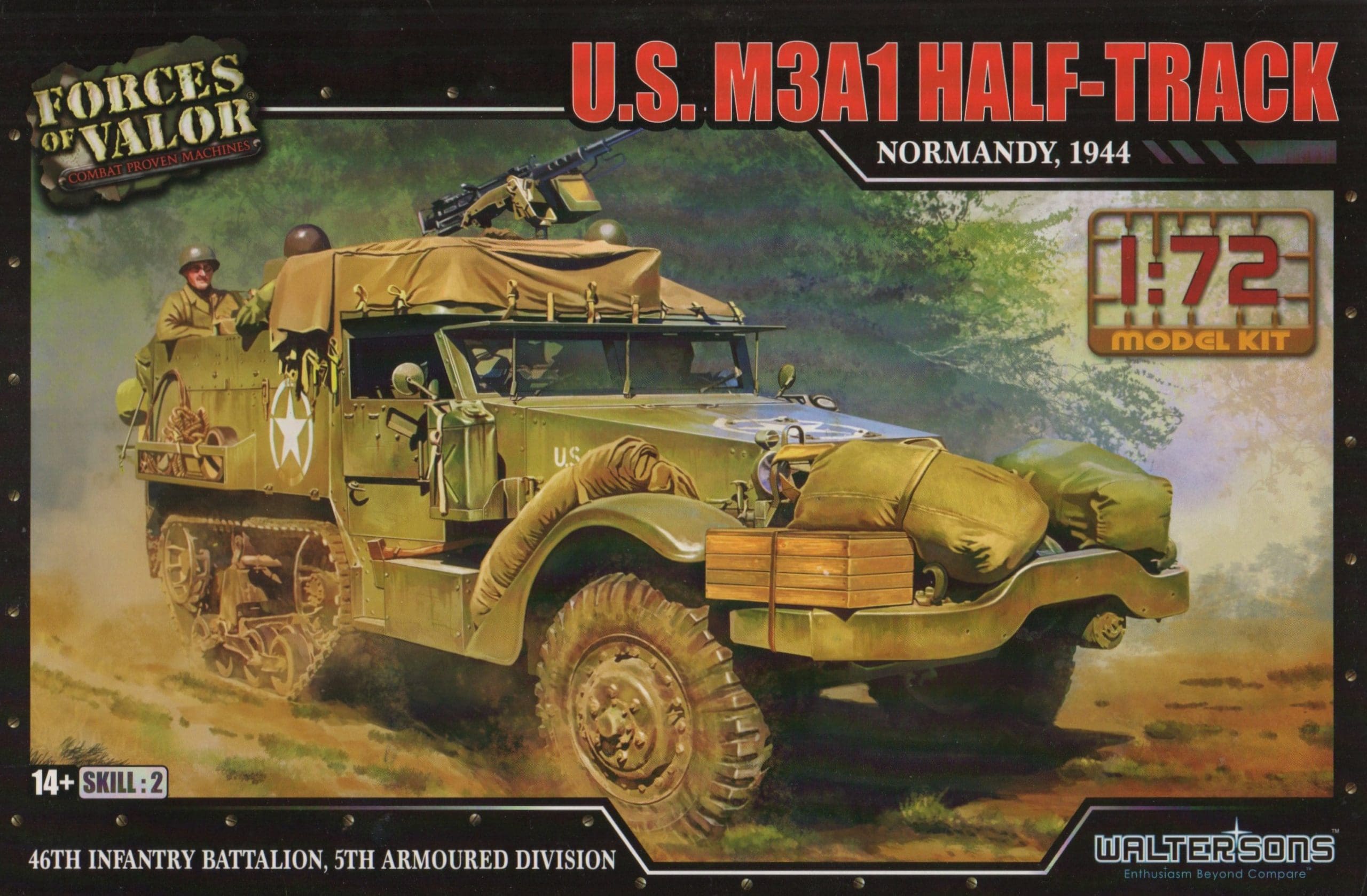Forces of Valor 1/72 US M3A1 Half-truck 
