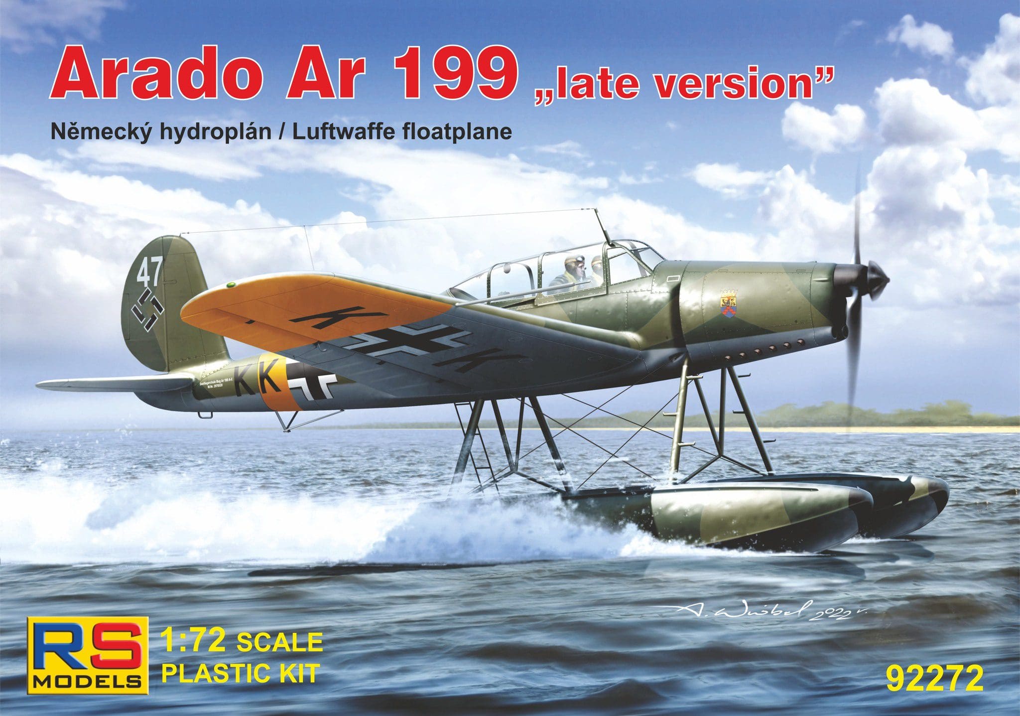 1:72 Modèle en Plastique Kit Nouveauté Cz Rs Models Lw Arado Ar-396 