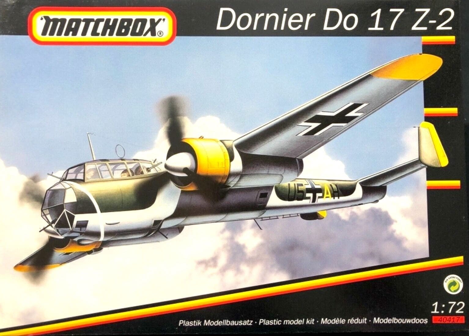 Matchbox - 40417 - Dornier Do 17 Z-2 - 1/72 Scale Model