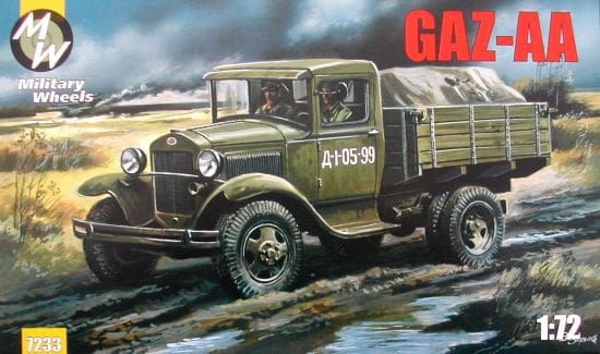 Military Wheels 7243 GAZ-AA Armored Truck & Flak-38 Finland 1941 Model Kit 1/72 