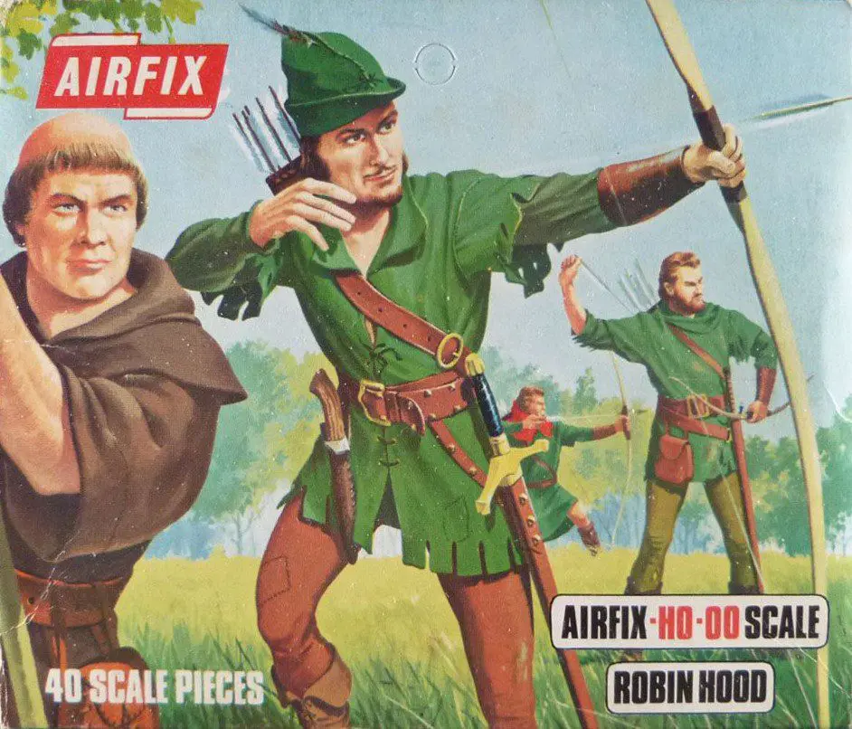 Airfix HO-OO Sherwood Castle Poster Advert Shop Sign Box Artwork Robin Hood 