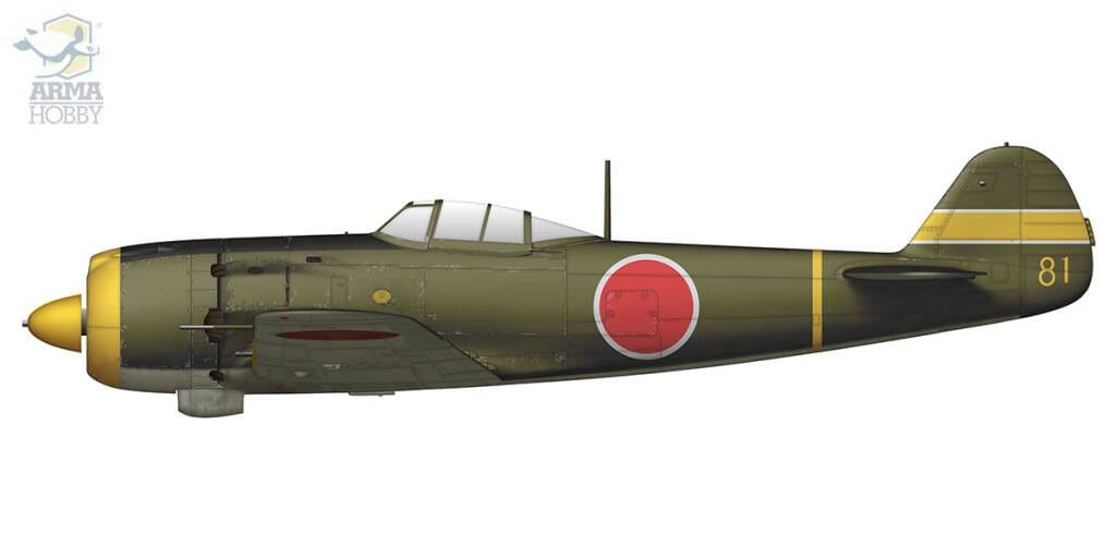 Arma Hobby 70052 Ki 84 Hayate Model Kit 1 72 Scale Model ki-84-hayate-frank-1-chutai-50-sentai-modelo-3d-49-3ds-max