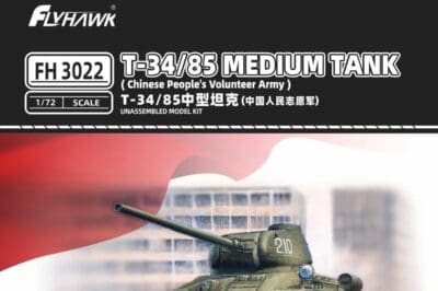 Flyhawk – FH3022 – T-34/85 medium tank Chinese People‘s Volunteer Army