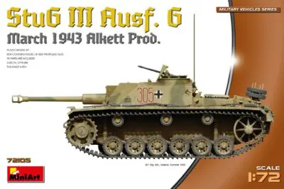 MiniArt – 72105 – StuG III Ausf. G March 1943 Alkett Prod