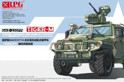 RPG-Model – 72003 – GAZ-233114 Tiger-M Russian armored high-mobility vechicle with “Arbalet” remote control weapons system