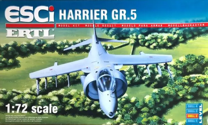 1999 The last box cover of the ESCI Harrier II kits, GR.5 kit.